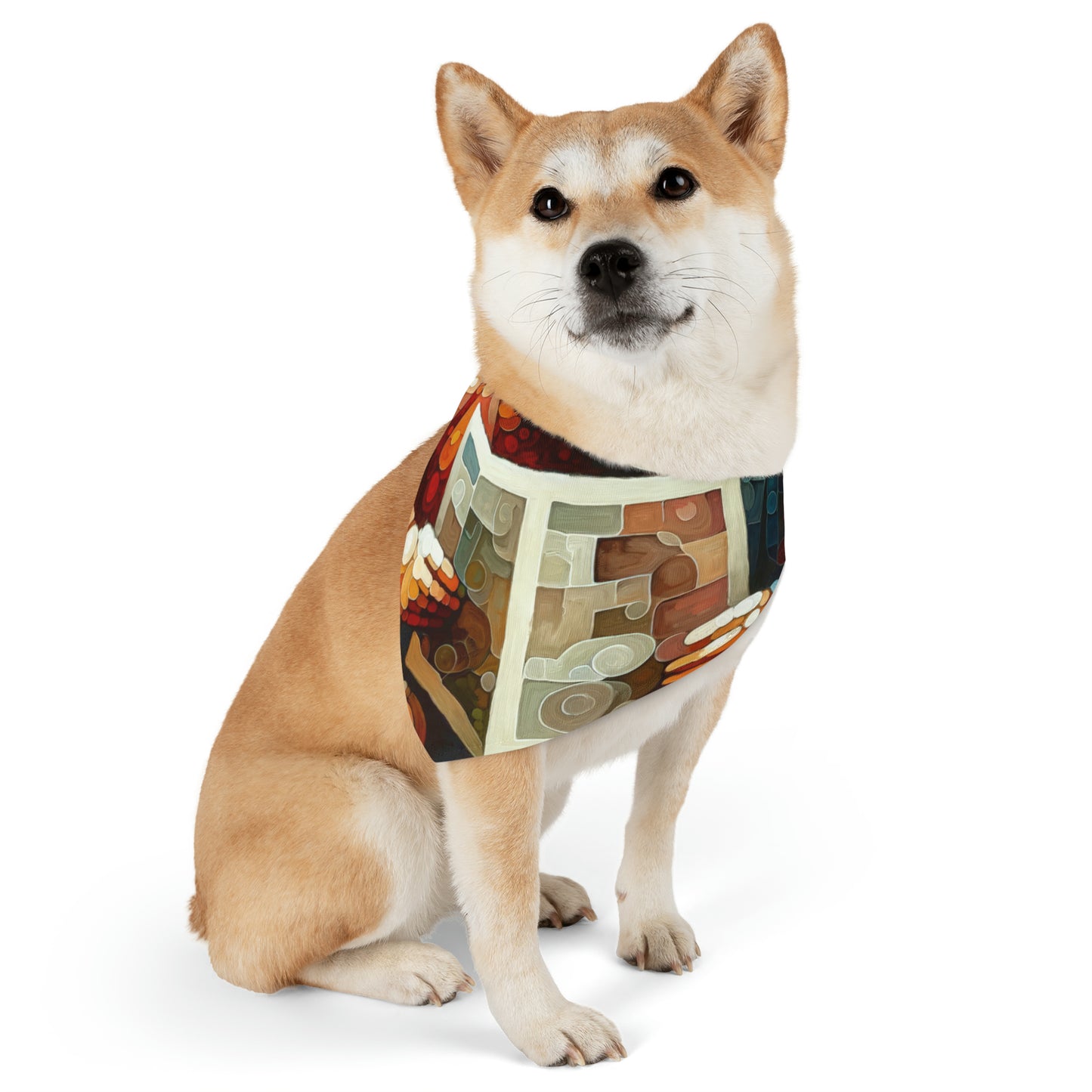 Elderly Unity Tachism Pet Bandana Collar