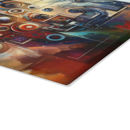 Tech Gratitude Fusion Glass Cutting Board
