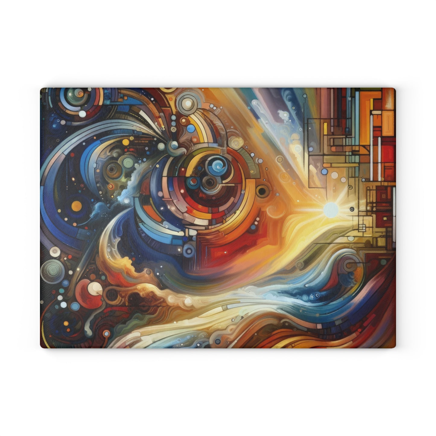 Ritualistic Growth Symphony Glass Cutting Board