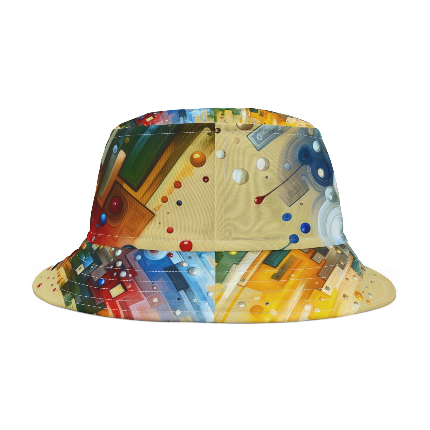 Connected Chromatic Tachism Bucket Hat (AOP)