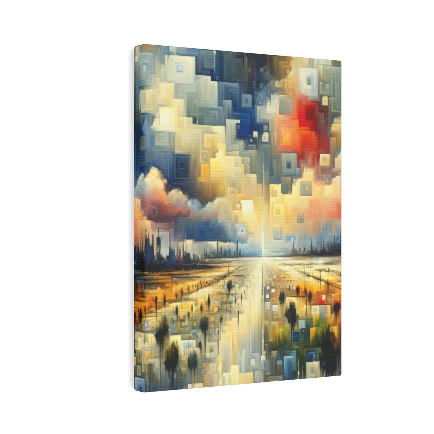 Earnest Gathering Rainwater Canvas Photo Tile
