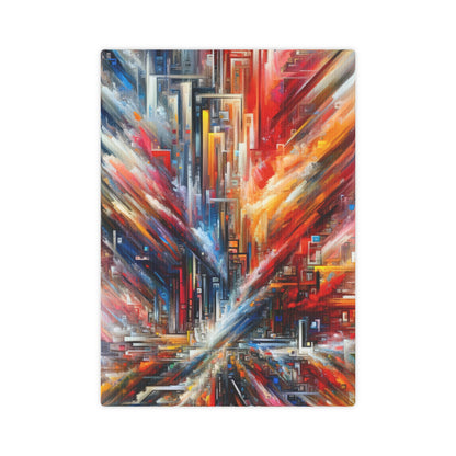 Digital Chaos Symphony Canvas Photo Tile