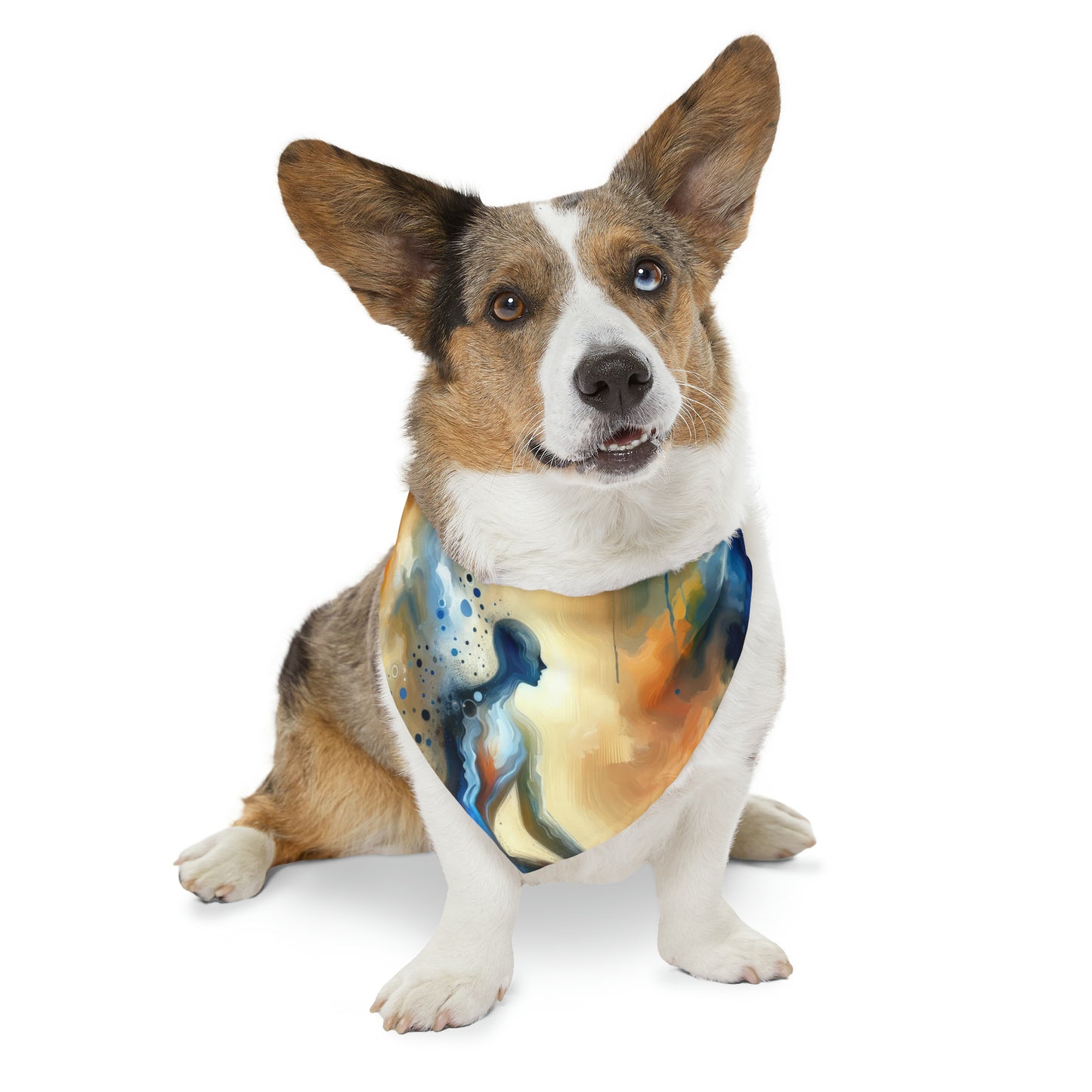 Resonance Abstract Healing Pet Bandana Collar