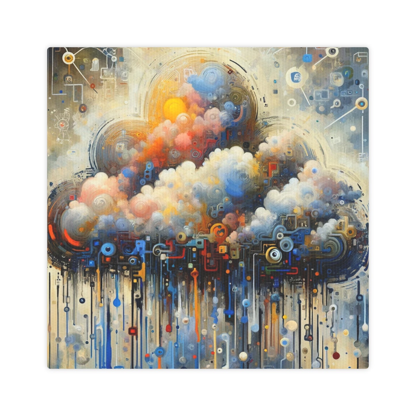 Cloud Community Crafting Canvas Photo Tile