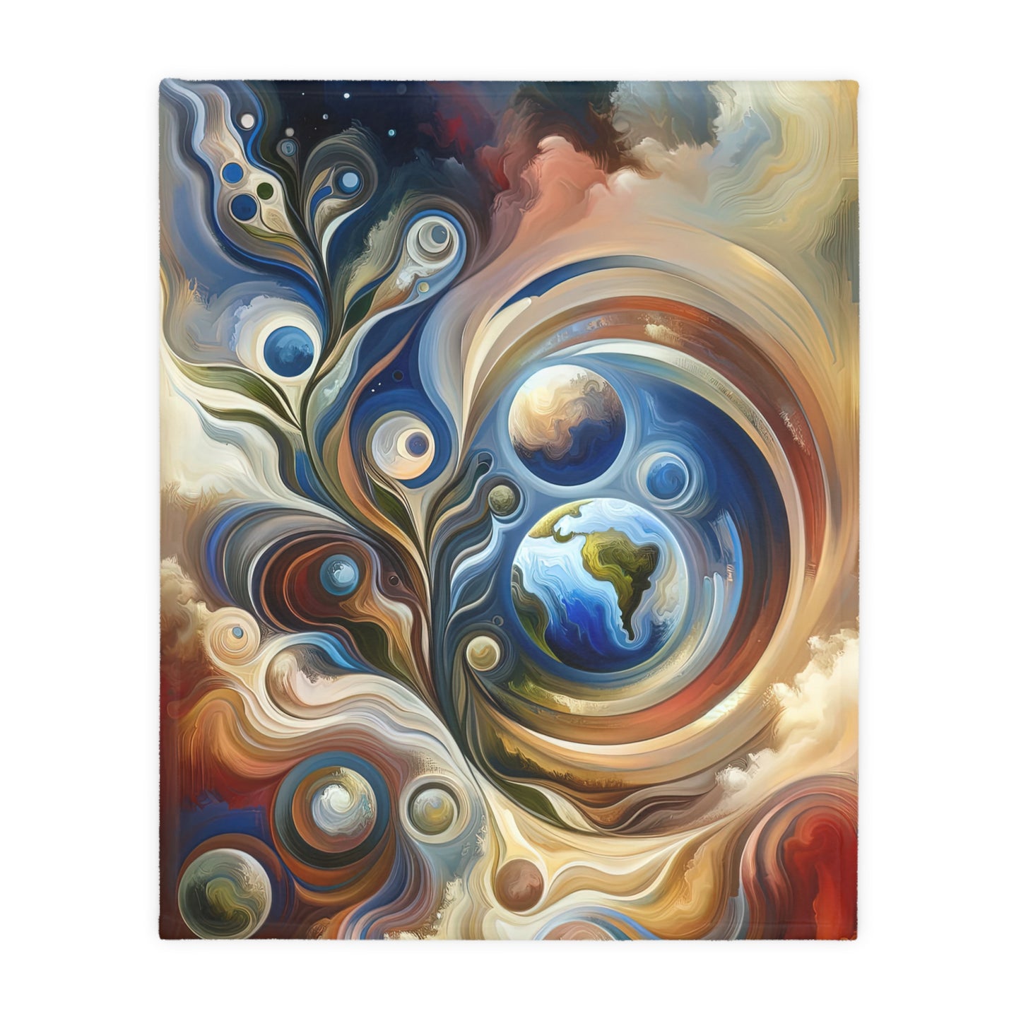 Esoteric Nurturing Gaia Velveteen Microfiber Blanket (Two-sided print)