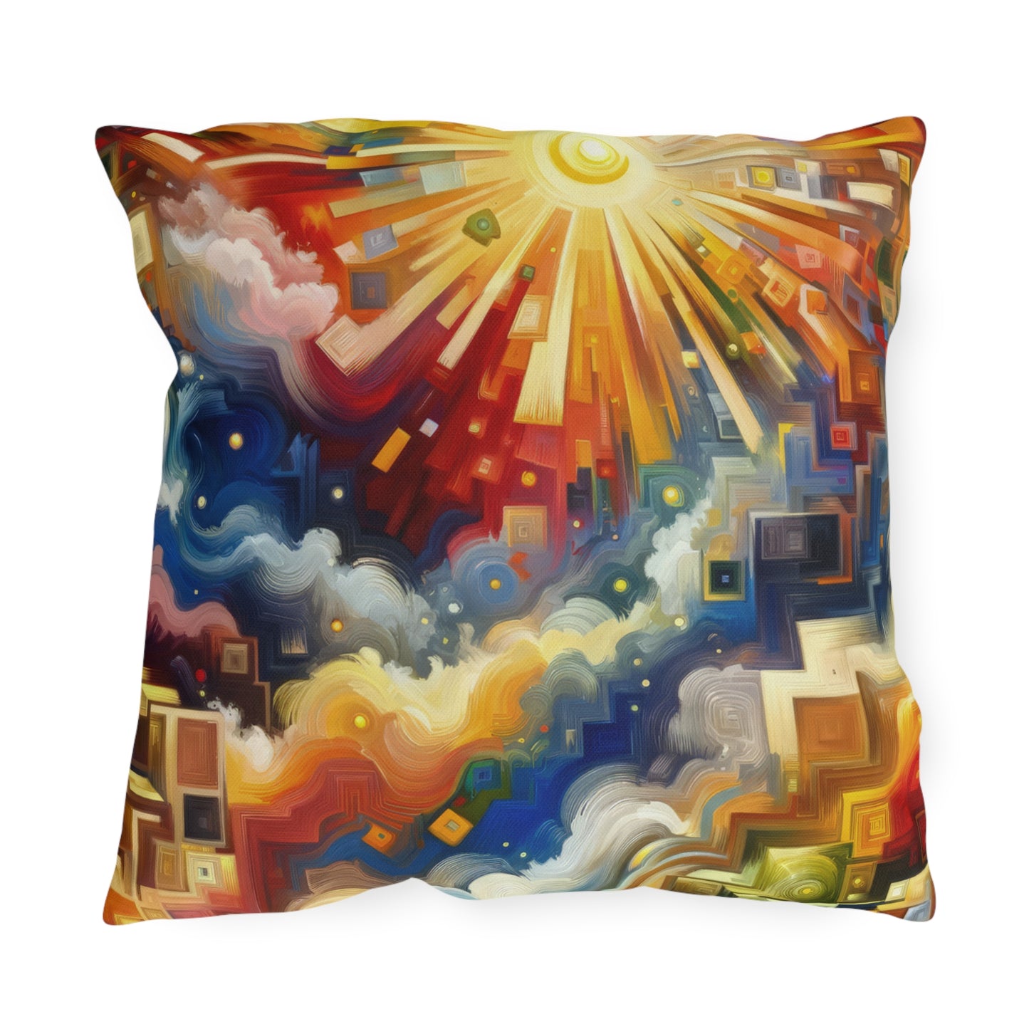Abundant Resources Burst Outdoor Pillows