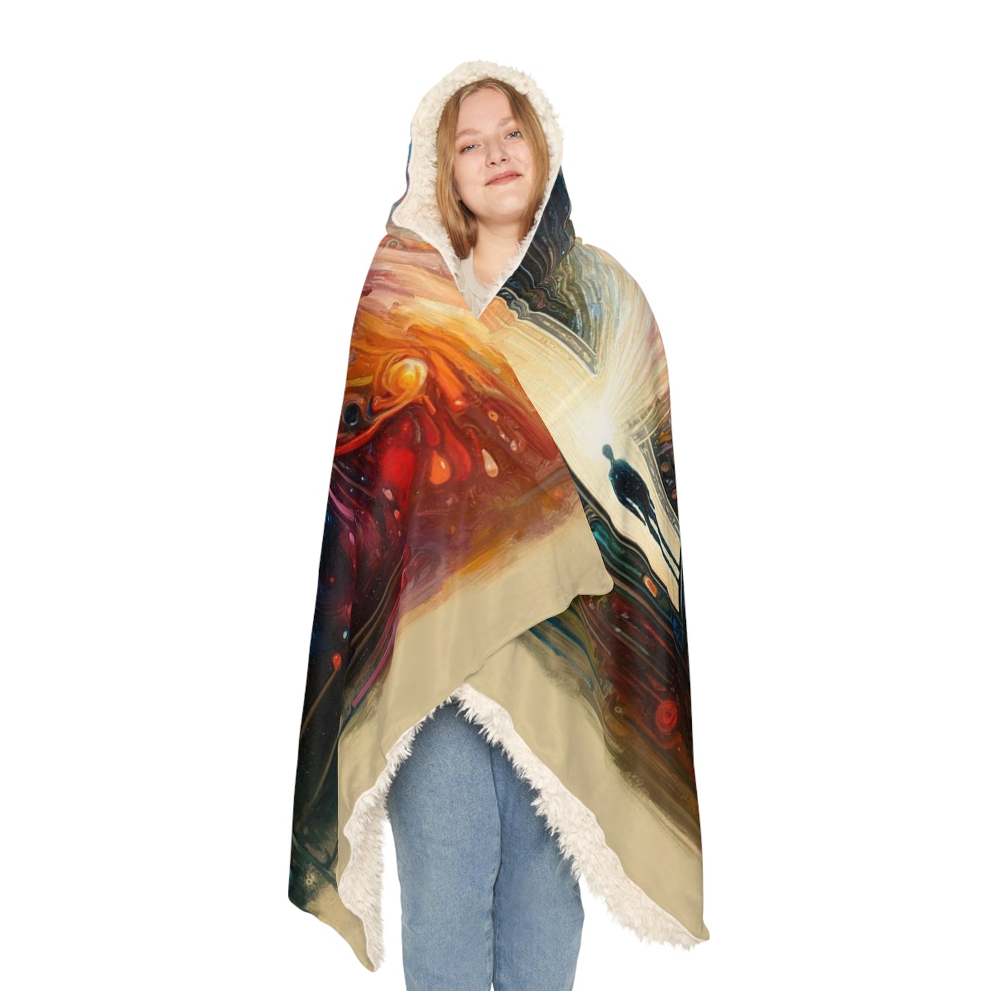 Mirror Wholeness Tachism Snuggle Blanket