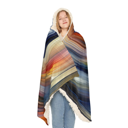 Harmonious Mindset Abstract Snuggle Blanket