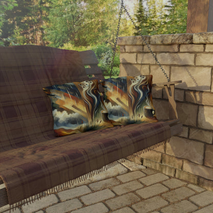 Aromatic Earth Encounter Outdoor Pillows