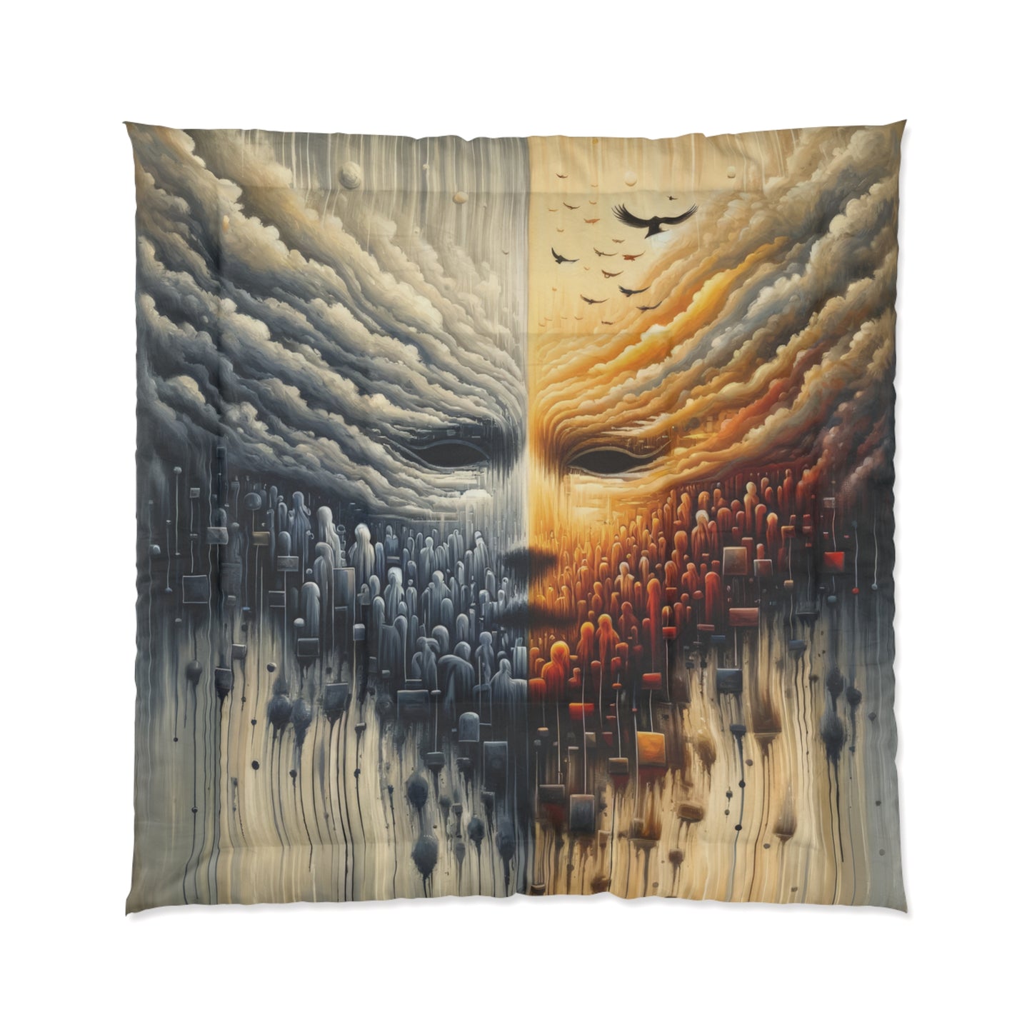 Subdued Revolutionary Currents Comforter