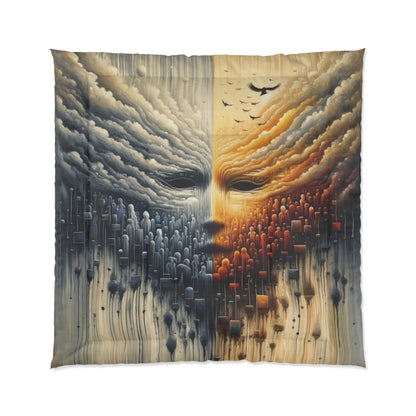 Subdued Revolutionary Currents Comforter
