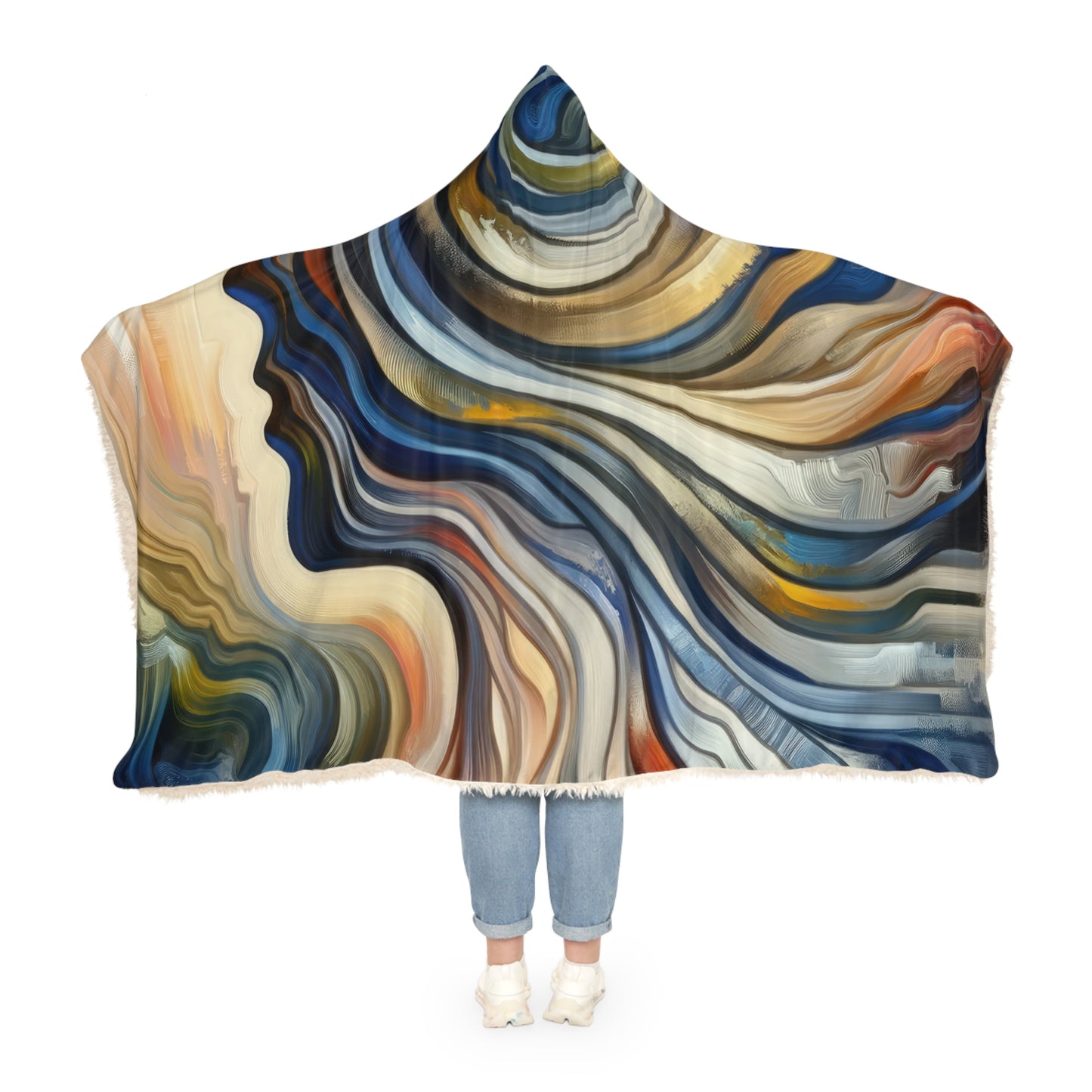 Diplomatic Emotional Currents Snuggle Blanket