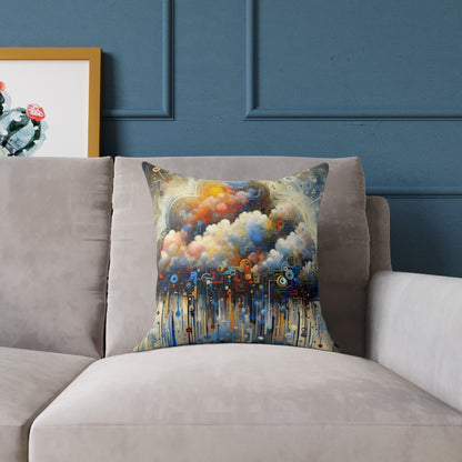 Cloud Community Crafting Spun Polyester Pillow
