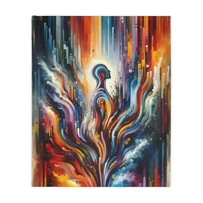 Threshold Collective Consciousness Velveteen Microfiber Blanket (Two-sided print)