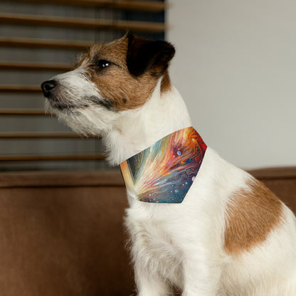 Mirror Wholeness Tachism Pet Bandana Collar