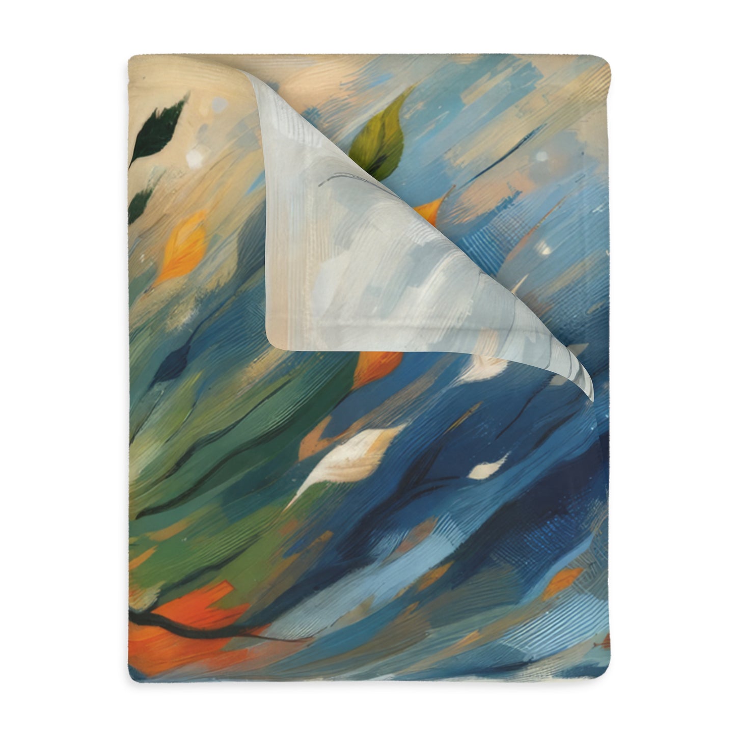 Transient Essence Anchored Velveteen Microfiber Blanket (Two-sided print)