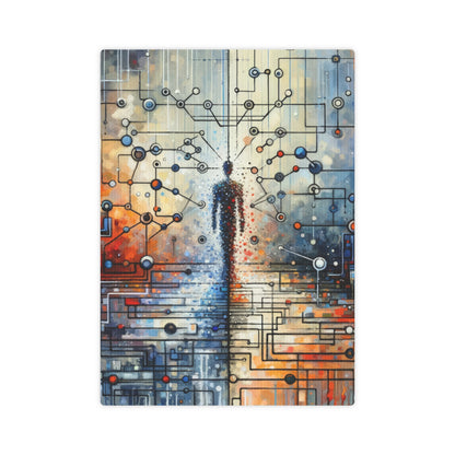 Technological Connectivity Bridge Canvas Photo Tile