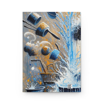 Meditative Kinetic Tachism Hardcover Journal Matte