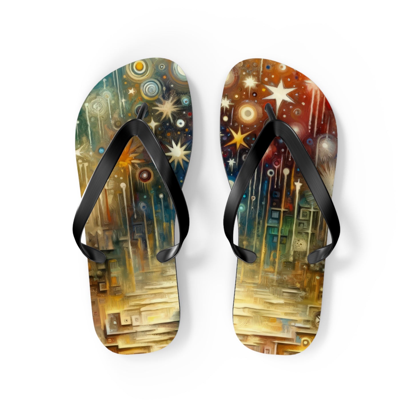 Inspiration Tachism Tribute Flip Flops