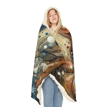 Empathic Connection Tachism Snuggle Blanket