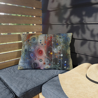 Awakenings Interconnectedness Tachism Outdoor Pillows