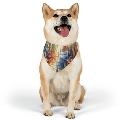 Urban Flow Interconnectedness Pet Bandana Collar