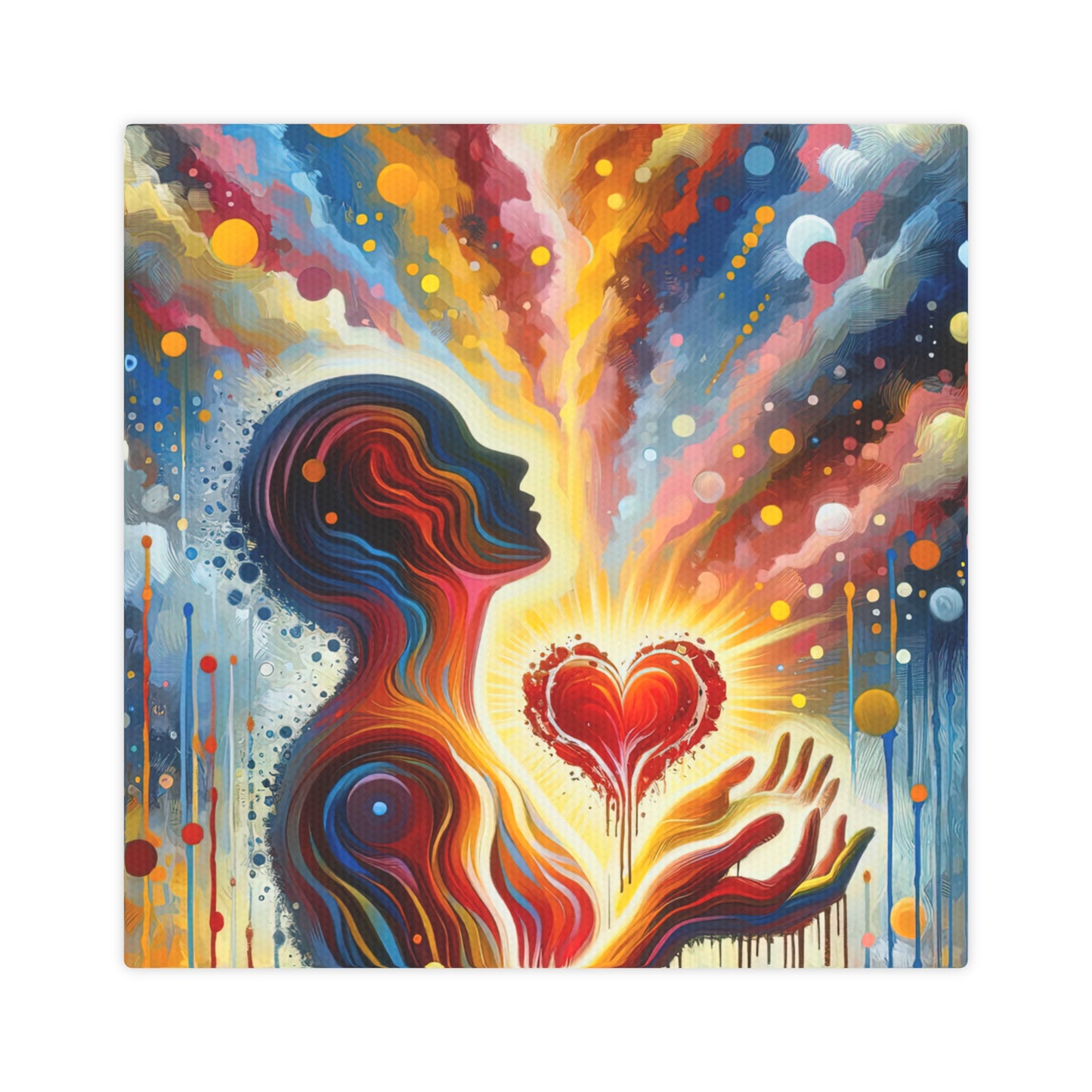 Unified Awakening Heart Canvas Photo Tile