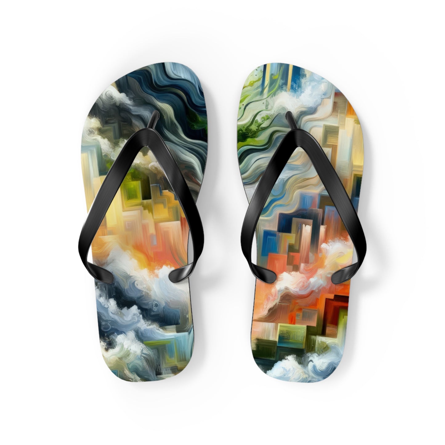 Eternal Digital Contrast Flip Flops