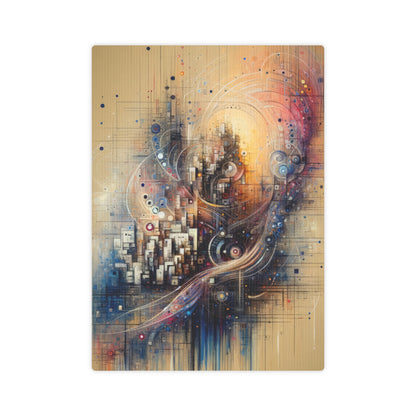 Digital Rhythmic Architecture Canvas Photo Tile