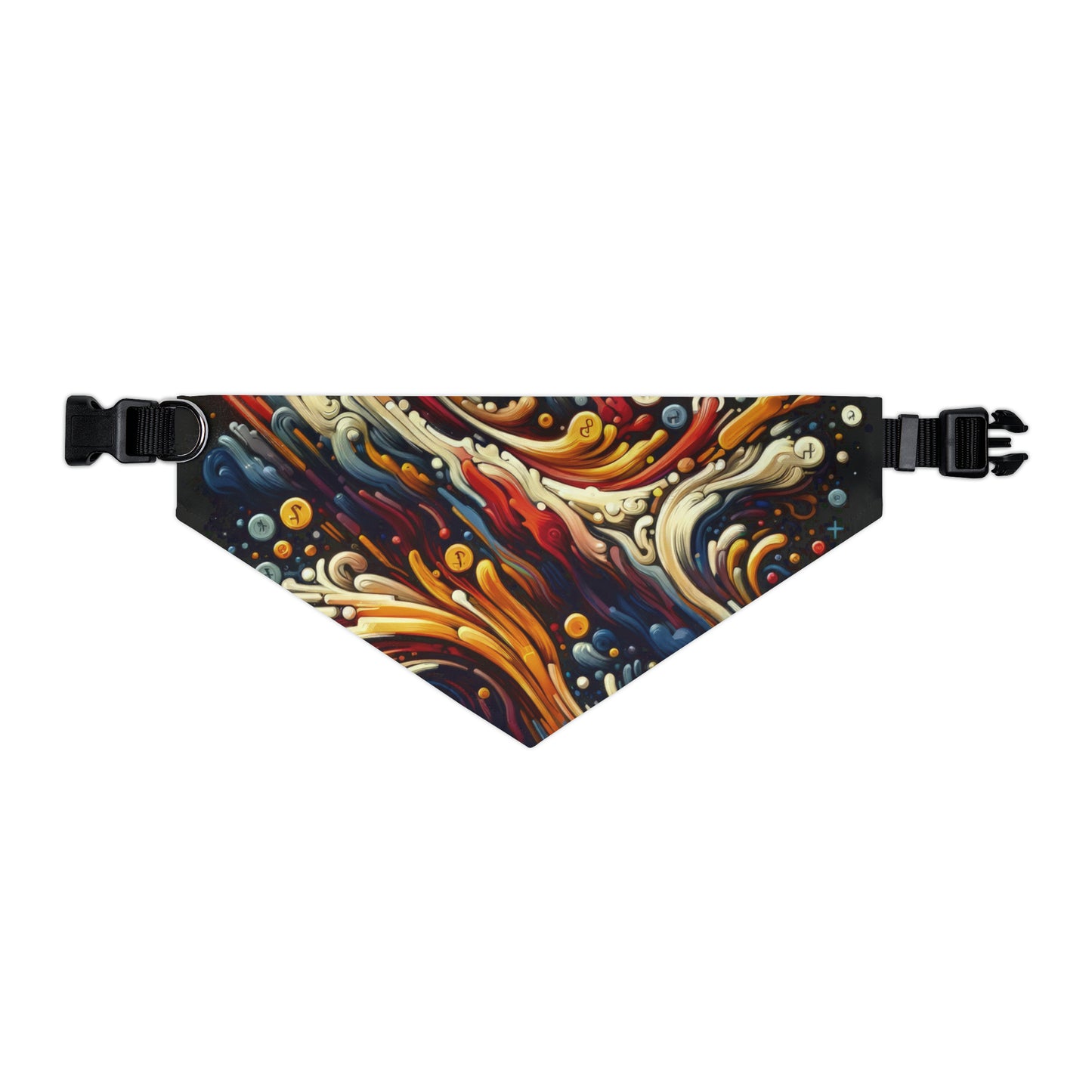 Abstract Financial Flux Pet Bandana Collar