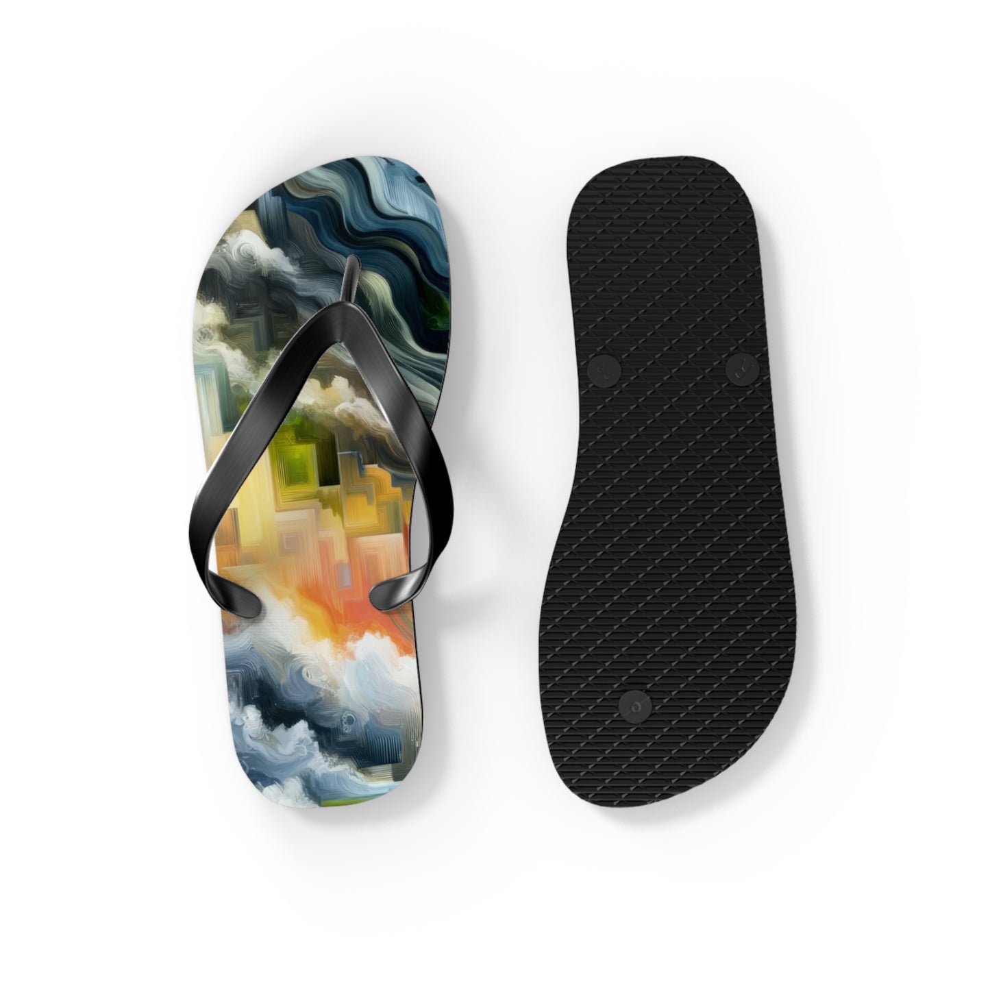 Eternal Digital Contrast Flip Flops
