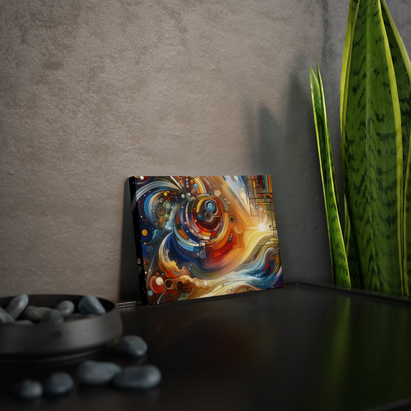 Ritualistic Growth Symphony Canvas Photo Tile