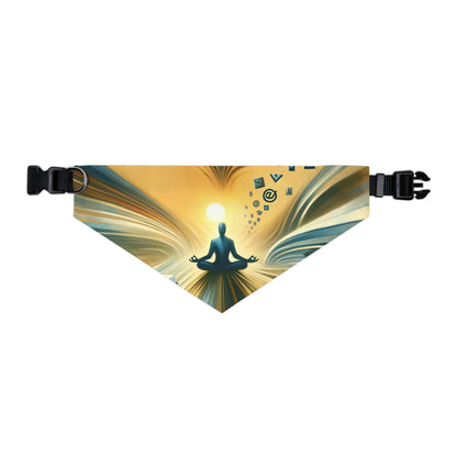 Meditative Commute Flow Pet Bandana Collar