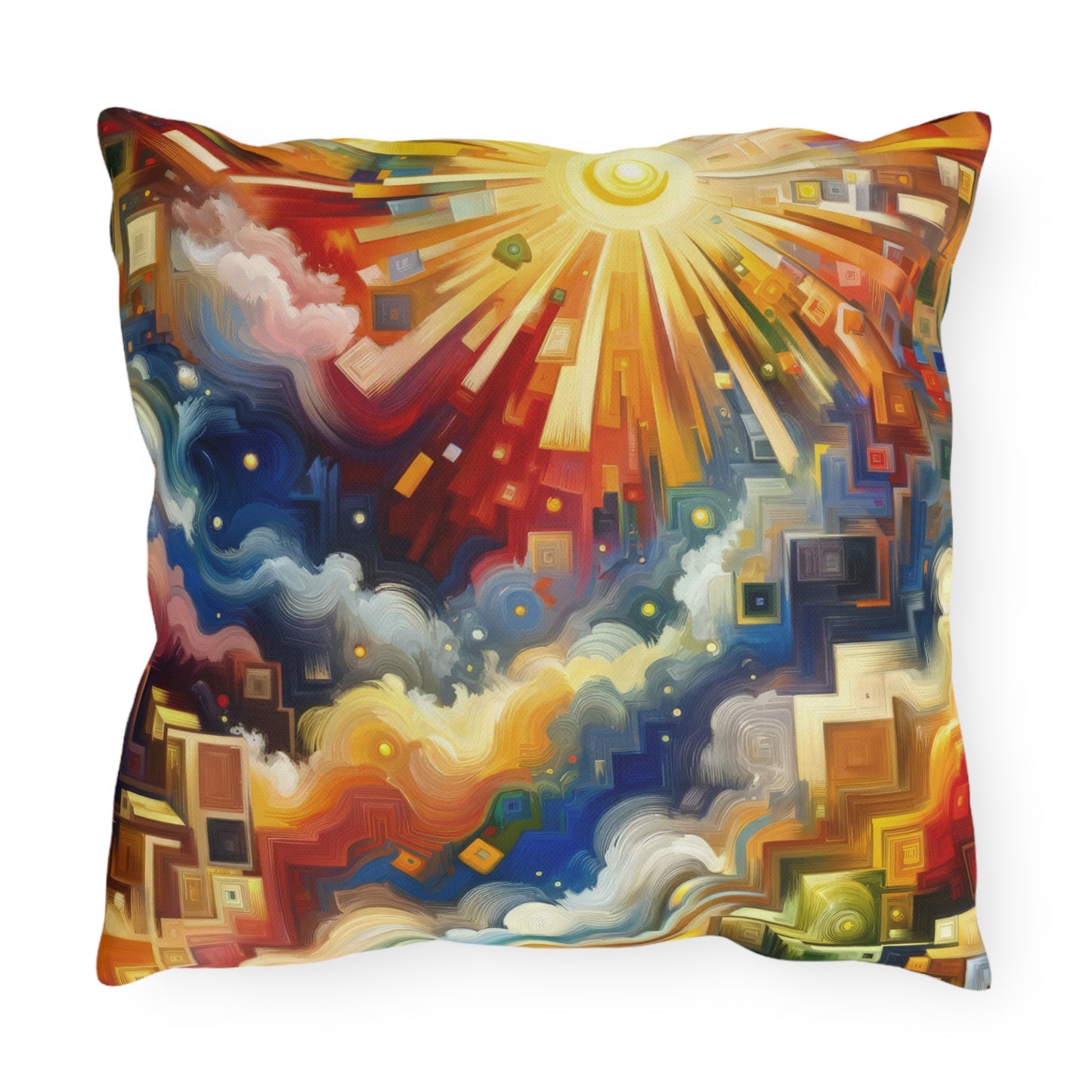 Abundant Resources Burst Outdoor Pillows
