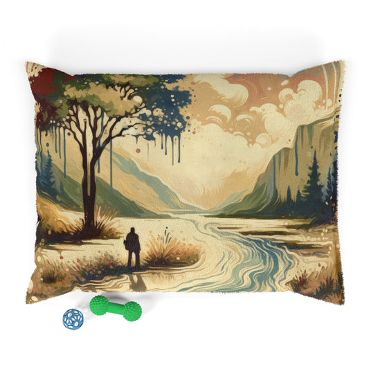 Serene Stream Sojourn Pet Bed