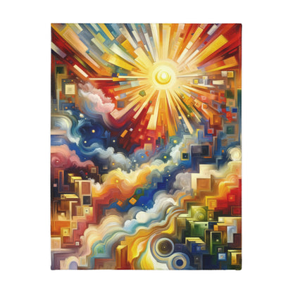 Abundant Resources Burst Velveteen Microfiber Blanket (Two-sided print)