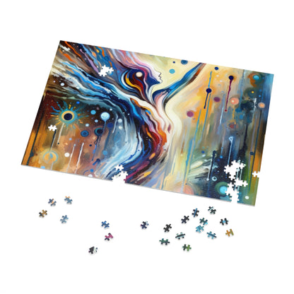 Journey Embrace Tachism Jigsaw Puzzle (30, 110, 252, 500,1000-Piece)