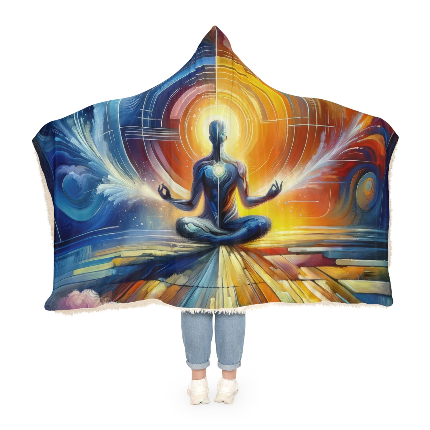 Techno Spiritual Synthesis Snuggle Blanket