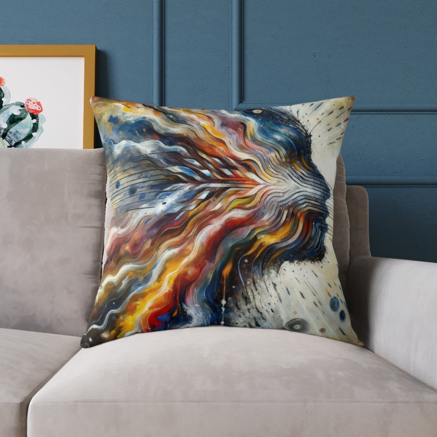 Empathetic Awakening Dynamic Spun Polyester Pillow