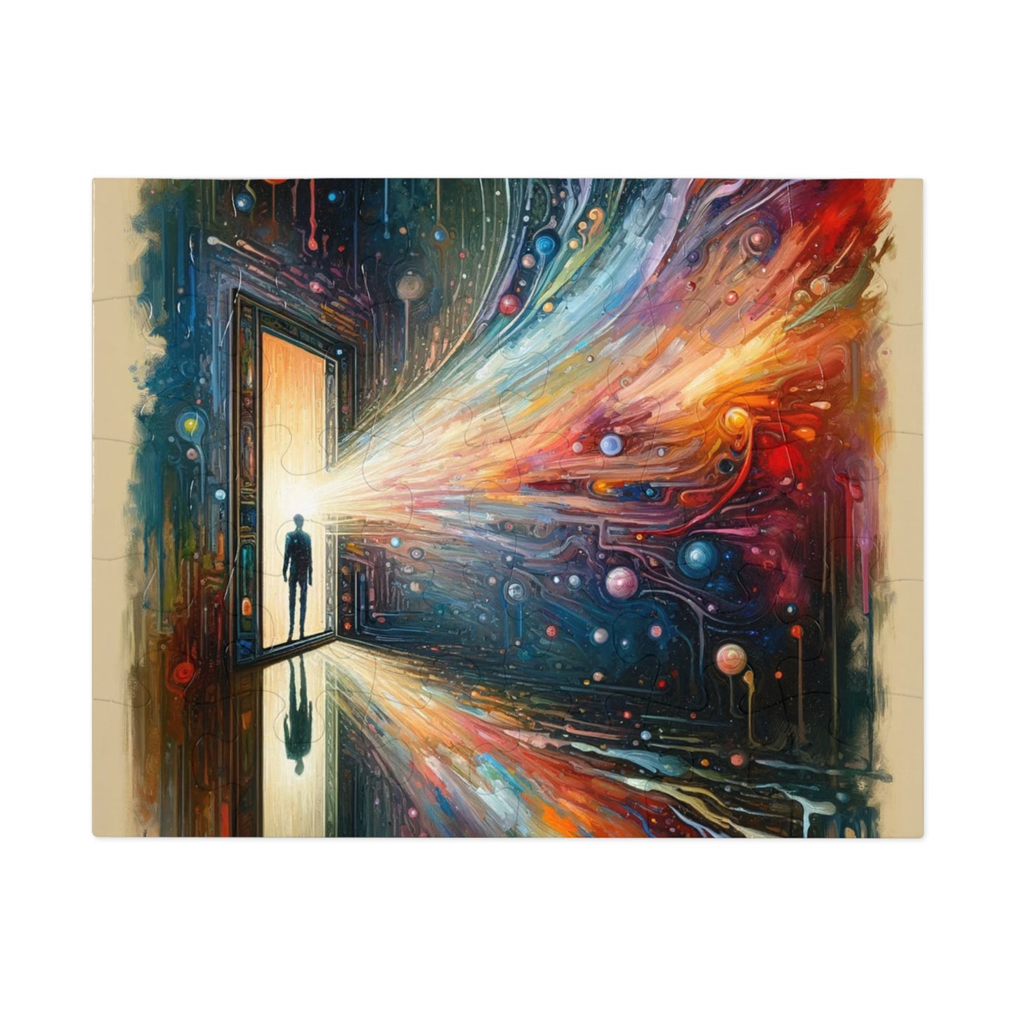 Mirror Wholeness Tachism Jigsaw Puzzle (30, 110, 252, 500,1000-Piece)