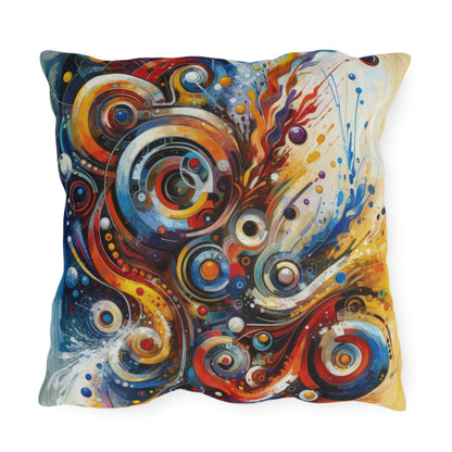 Harmonic Abstract Synergy Outdoor Pillows