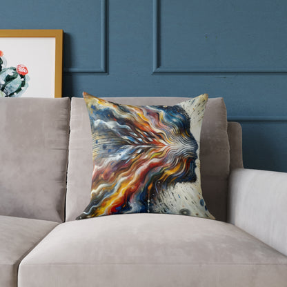 Empathetic Awakening Dynamic Spun Polyester Pillow