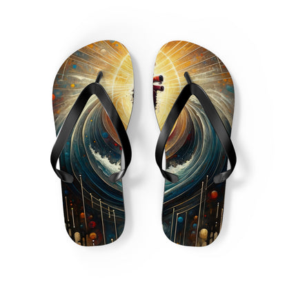 Awakened Heart Waves Flip Flops