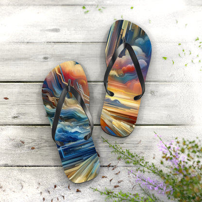 Eternal Digital Meditation Flip Flops