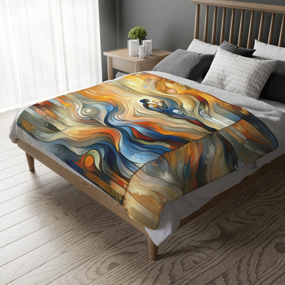 Self Embrace Benevolence Velveteen Microfiber Blanket (Two-sided print)