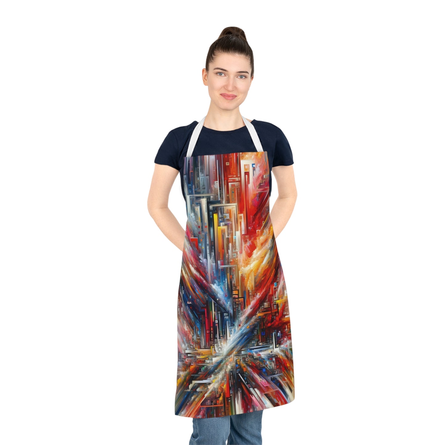 Digital Chaos Symphony Adult Apron (AOP)
