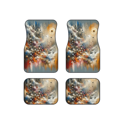 Abstract Mechanical Harmony Car Mats (Set of 4)