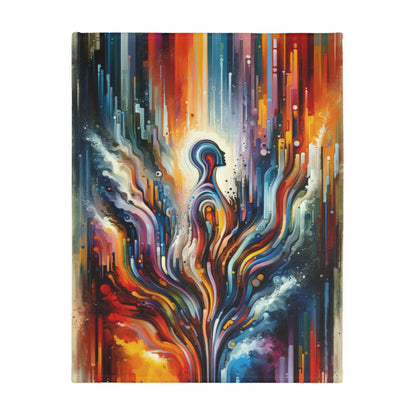 Threshold Collective Consciousness Velveteen Microfiber Blanket (Two-sided print)