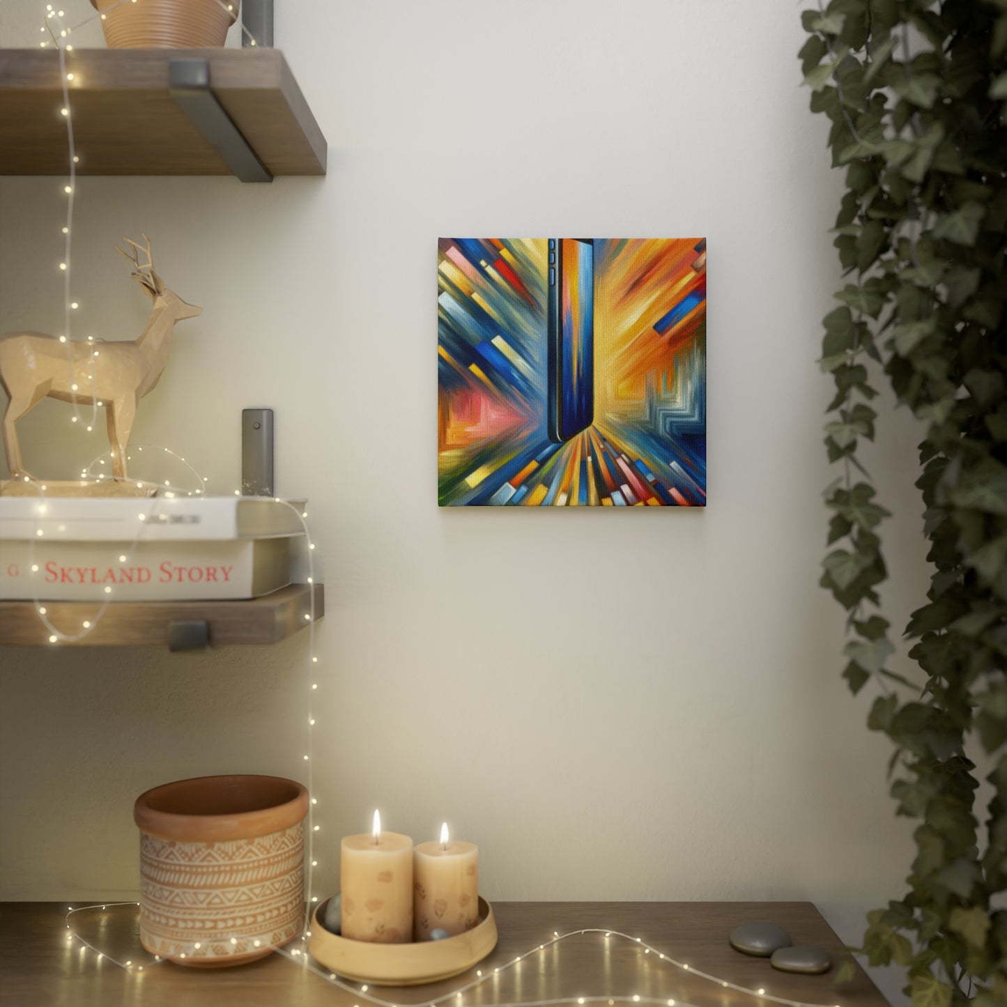 Connectivity Beacon Dichotomy Canvas Photo Tile