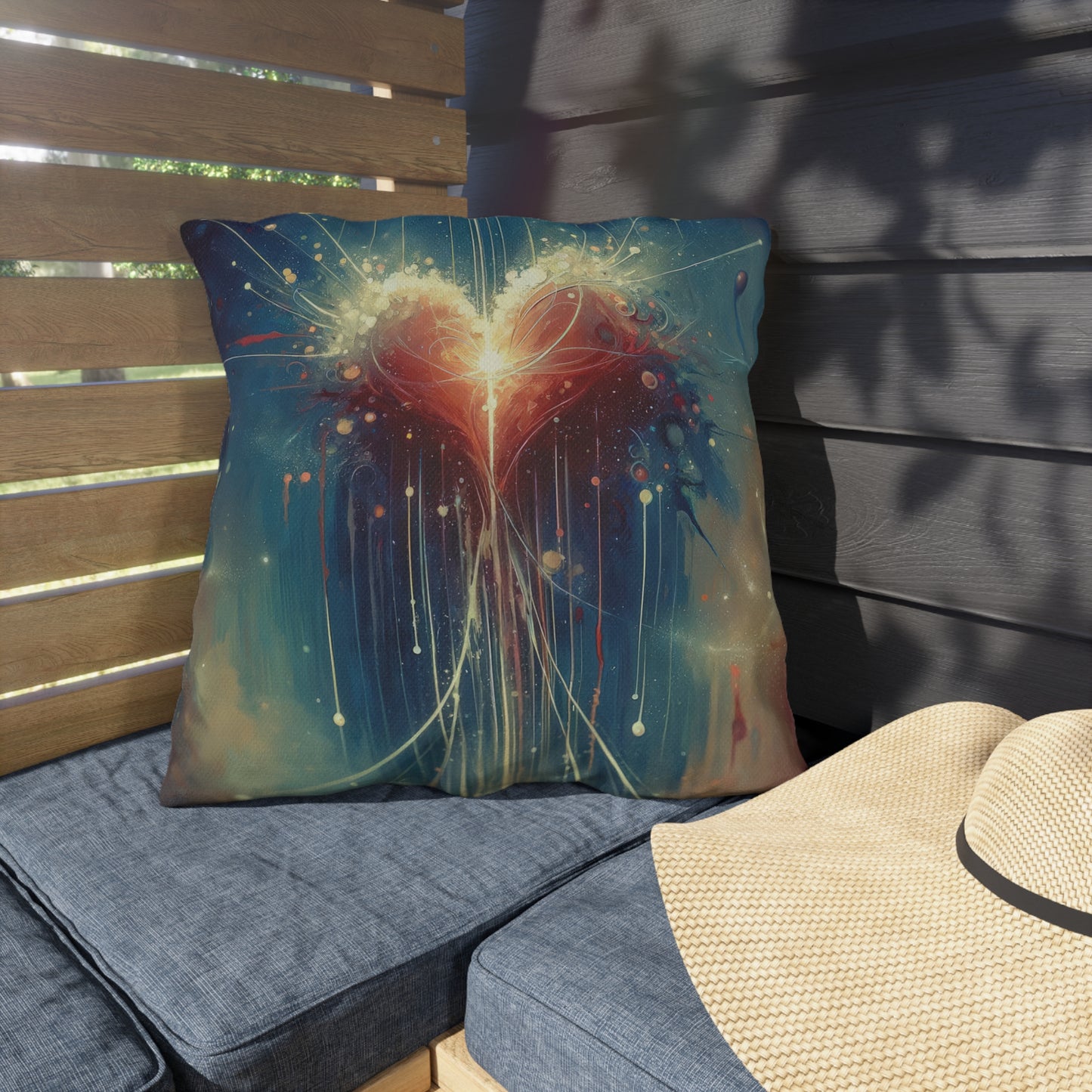 Transcendent Connection Beauty Outdoor Pillows